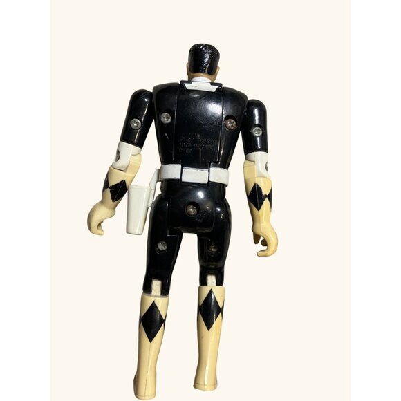 Bandai Mighty Morphin Power Rangers Black Ranger Action Figure Flip Head 1993 - Picture 6 of 11